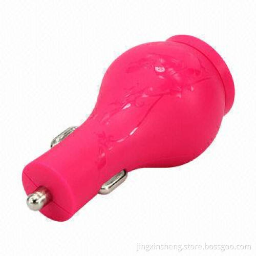 Car Charger with Unique Body, CE/RoHS/FCC Certifications, 5V/2.3A Output